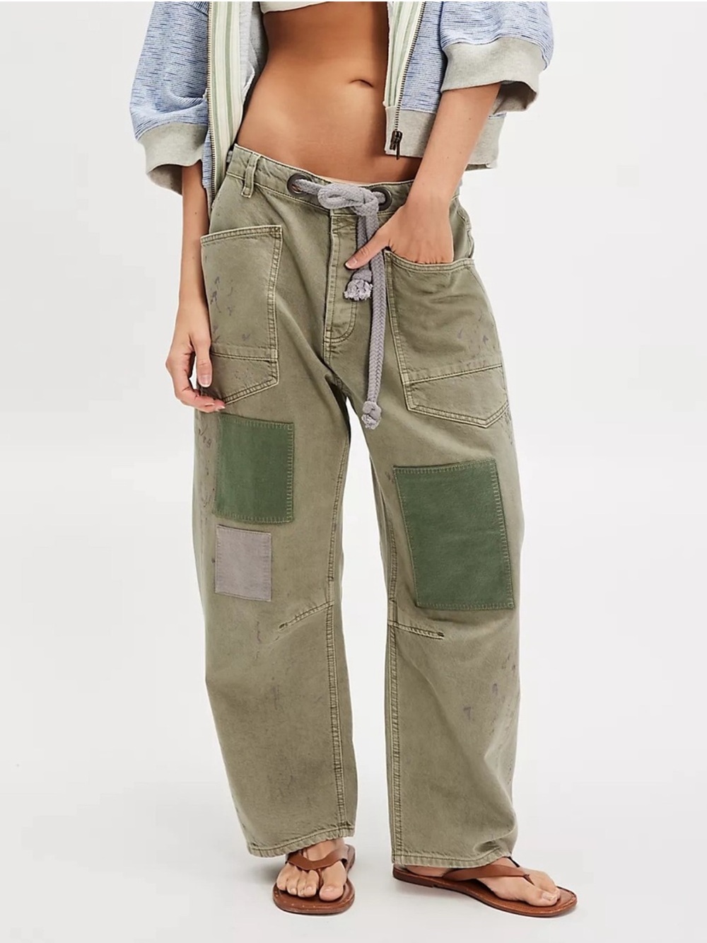 Free People Moxie Pull-On Barrel Jeans #4249